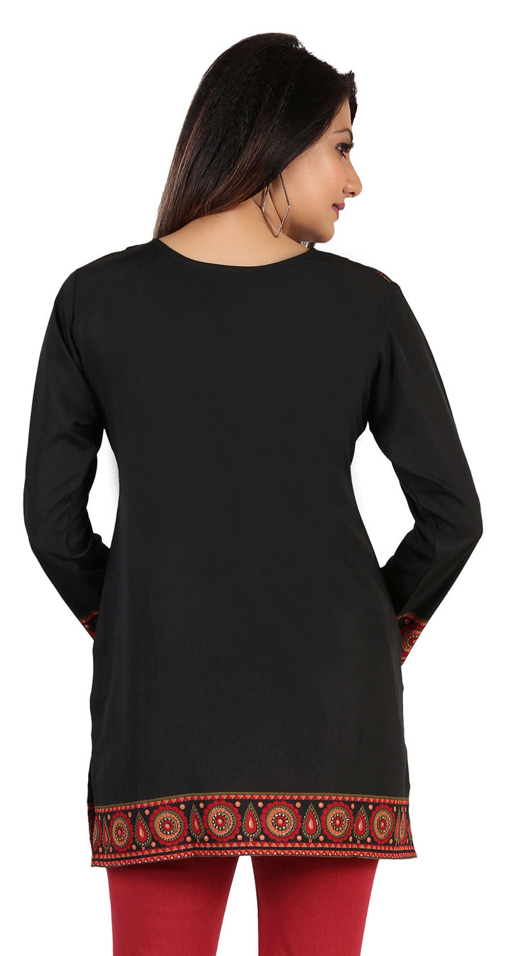 Black short kurta from India