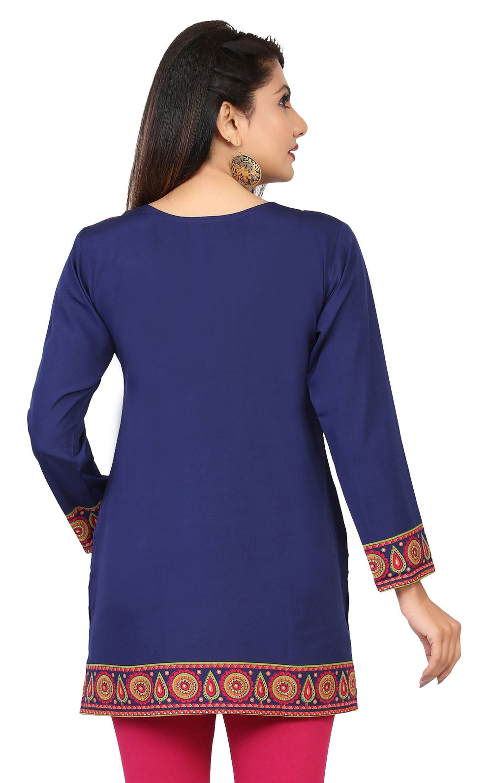 Blue short kurta from India
