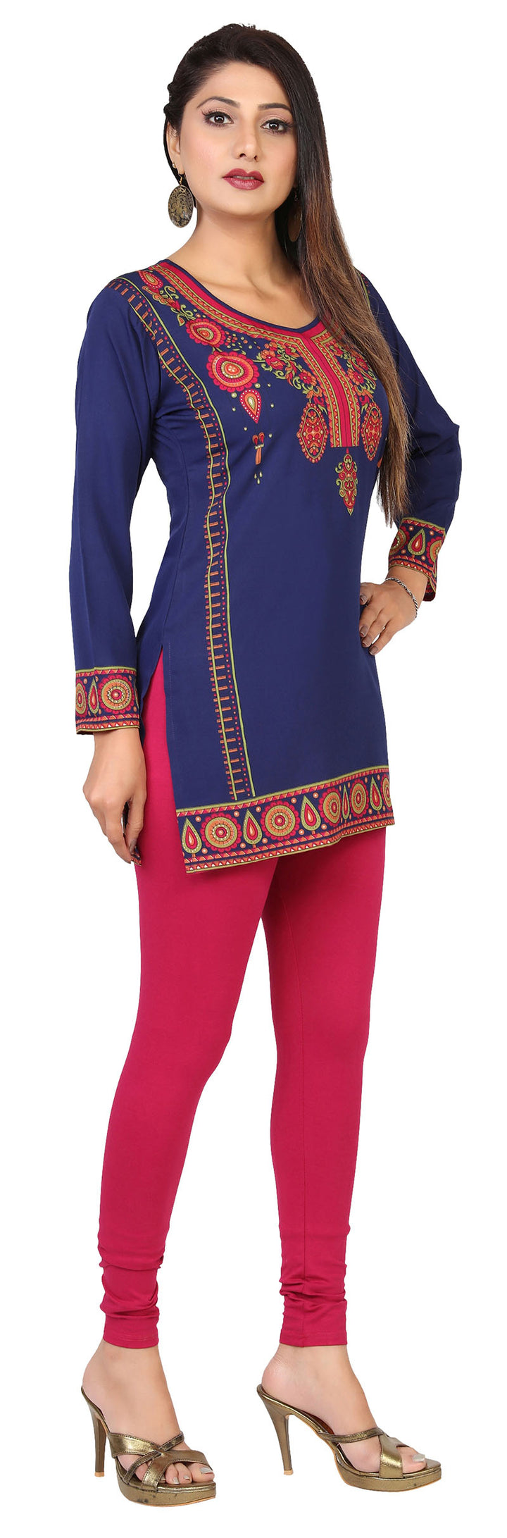 Blue short kurta from India