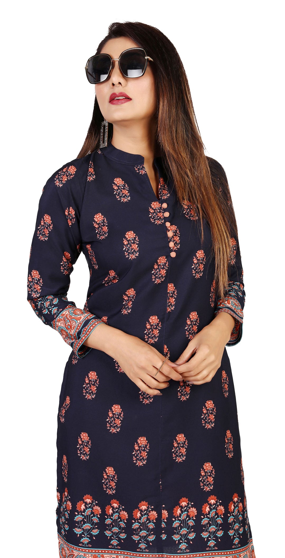 Blue long Kurti