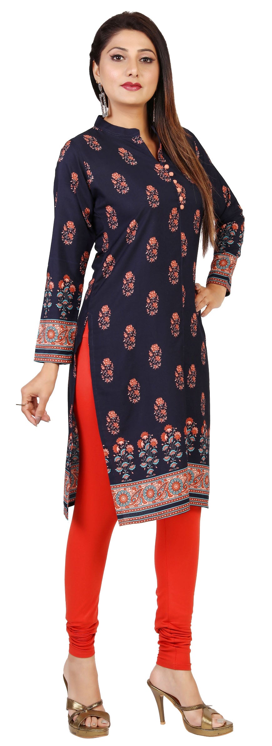 Blue long Kurti