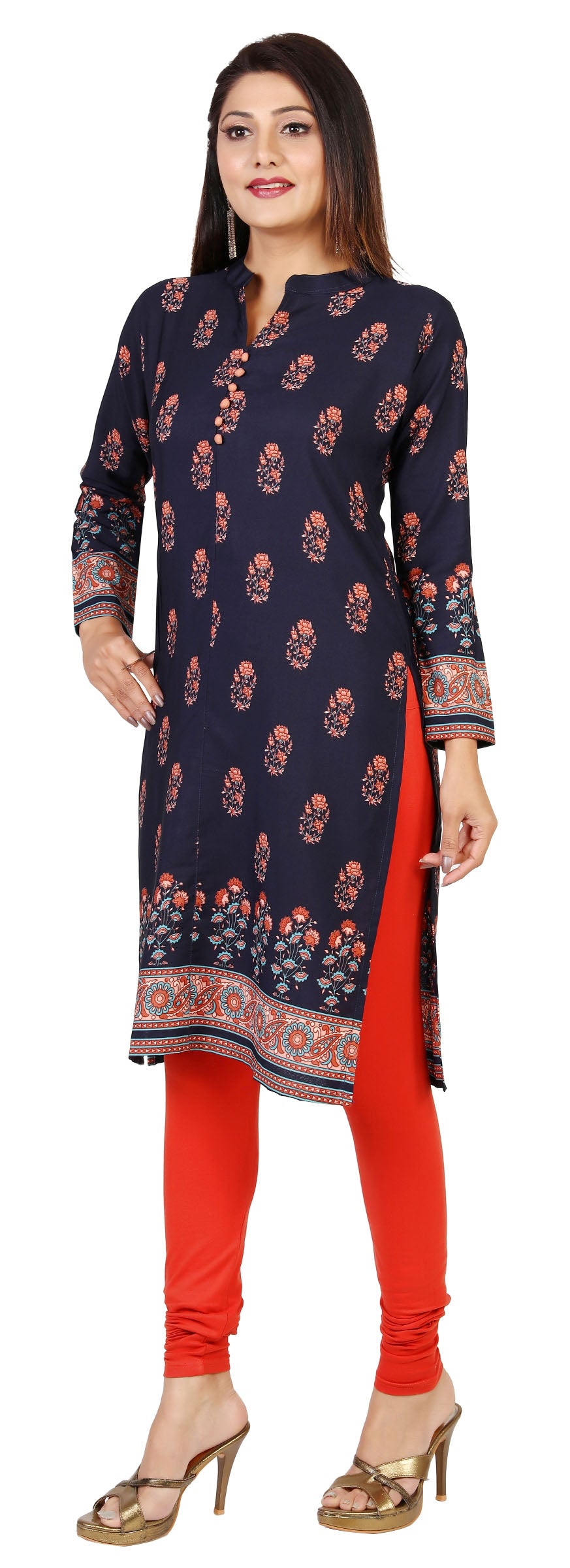 Blue long Kurti
