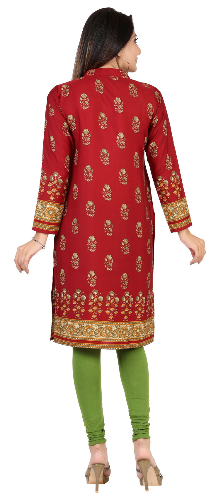 Maroon long Kurti