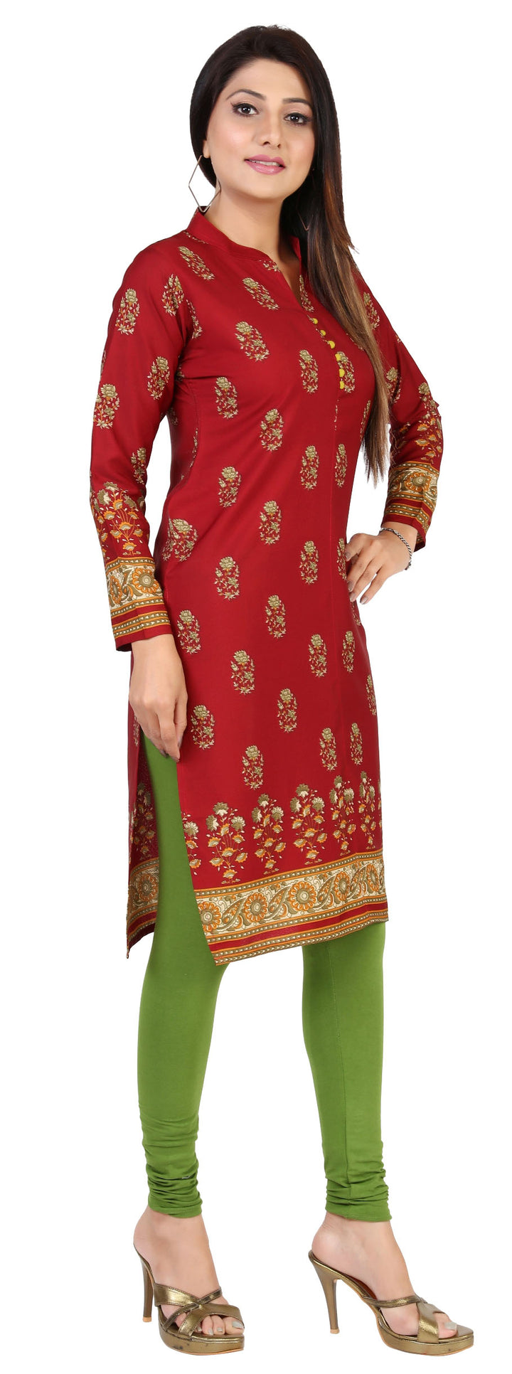 Maroon long Kurti