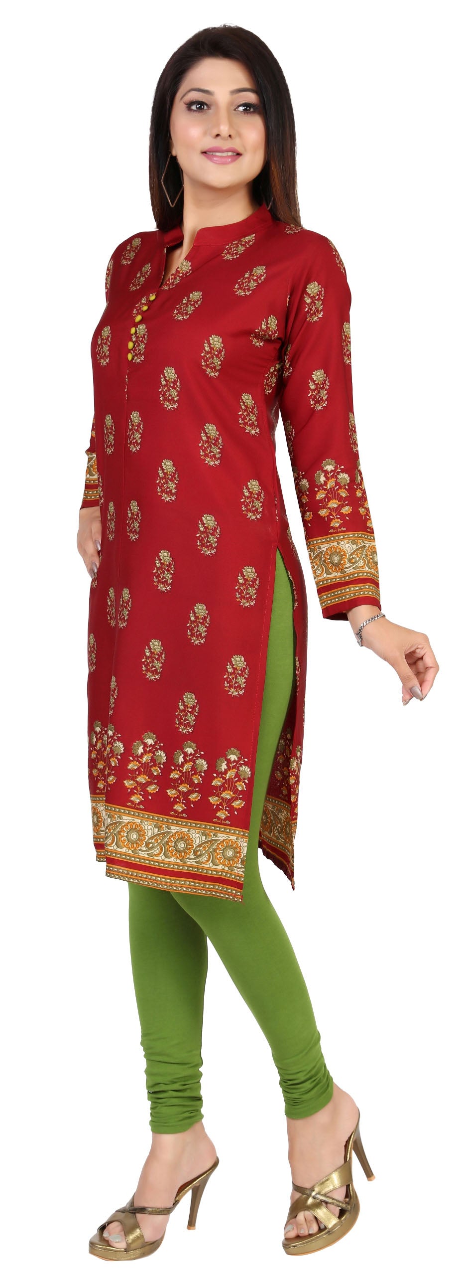 Maroon long Kurti