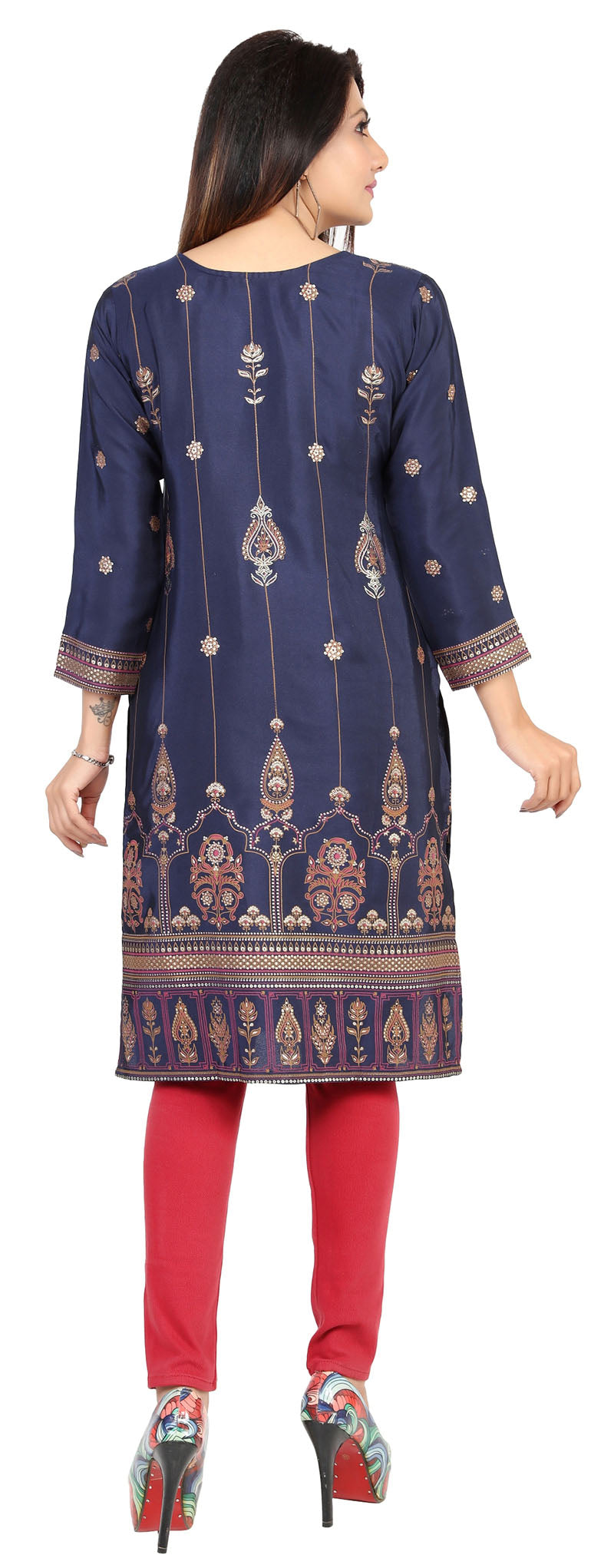 Blue long Kurti