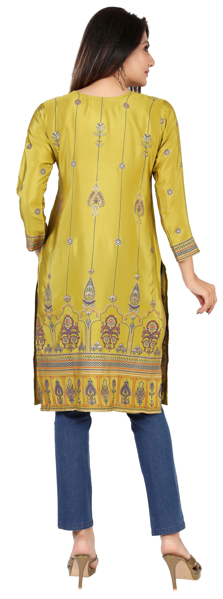 Green long Kurti