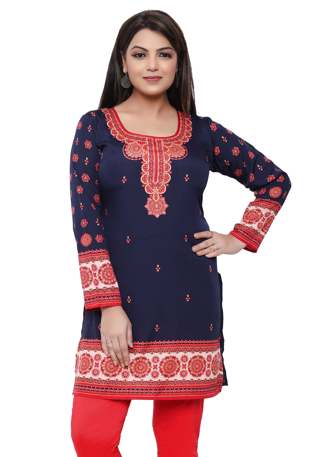 Blue Indian kurtis for women