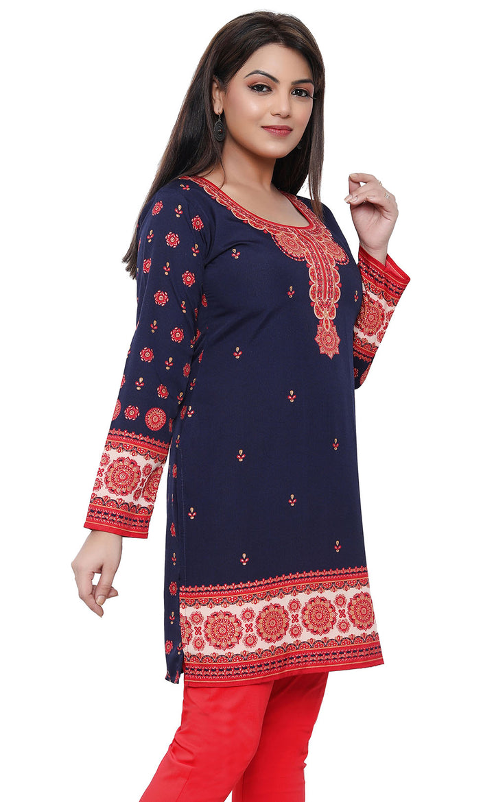 Blue Indian kurtis for women