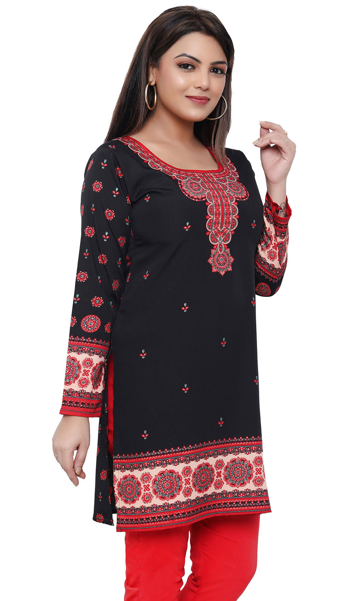 Black Indian kurtis for women