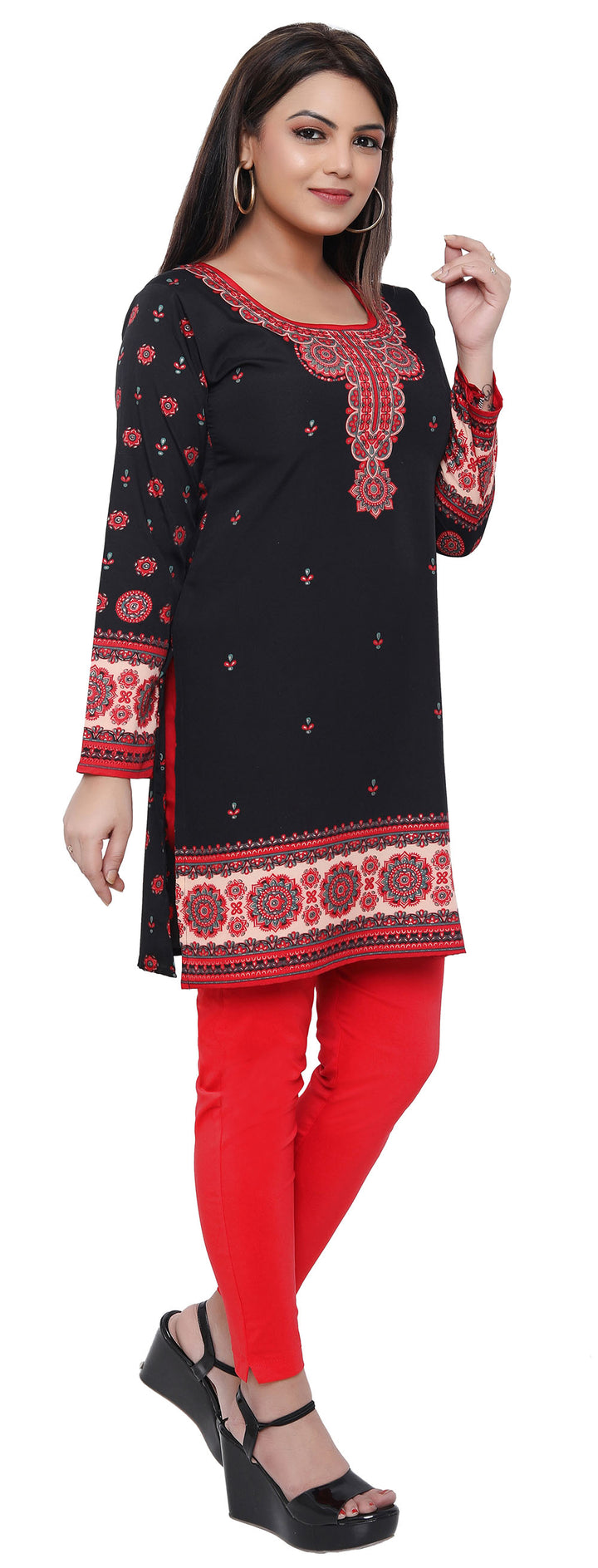 Black Indian kurtis for women