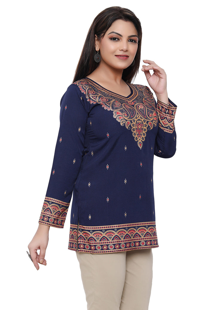 Blue Indian kurtis for women