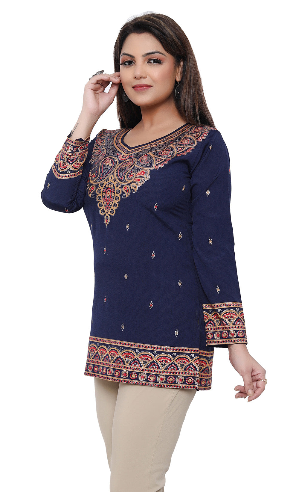 Blue Indian kurtis for women