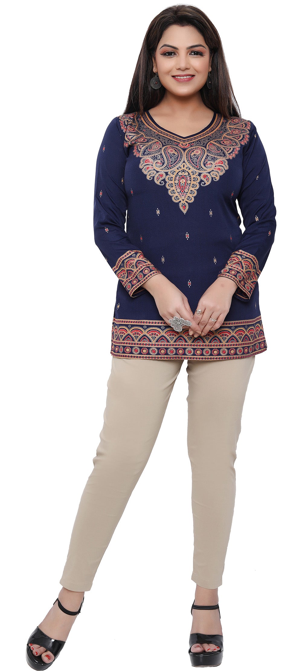 Blue Indian kurtis for women