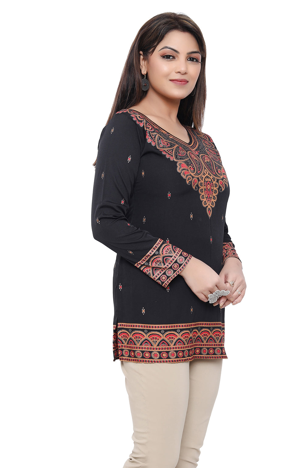 Black Indian kurtis for women