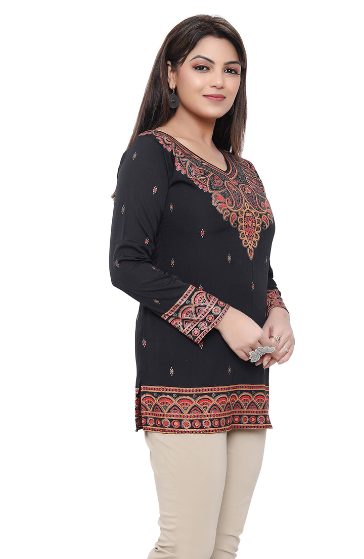 Black Indian kurtis for women