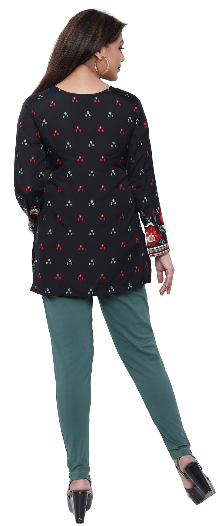 Black short kurtis for women