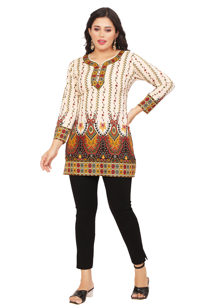 Off-white short kurti