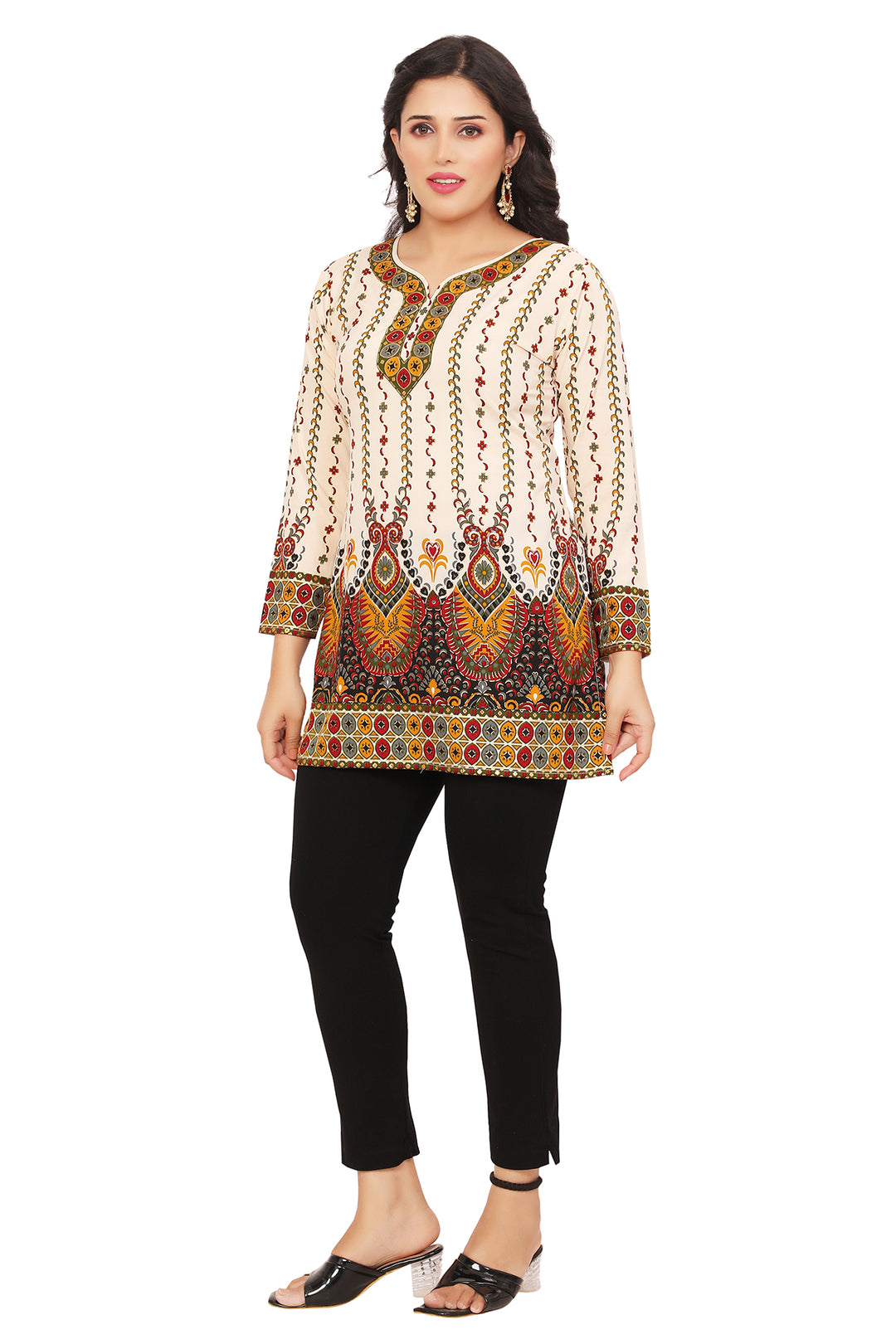 Off-white short kurti