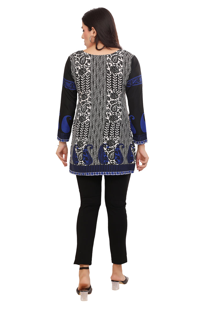 Black-Blue Kurti