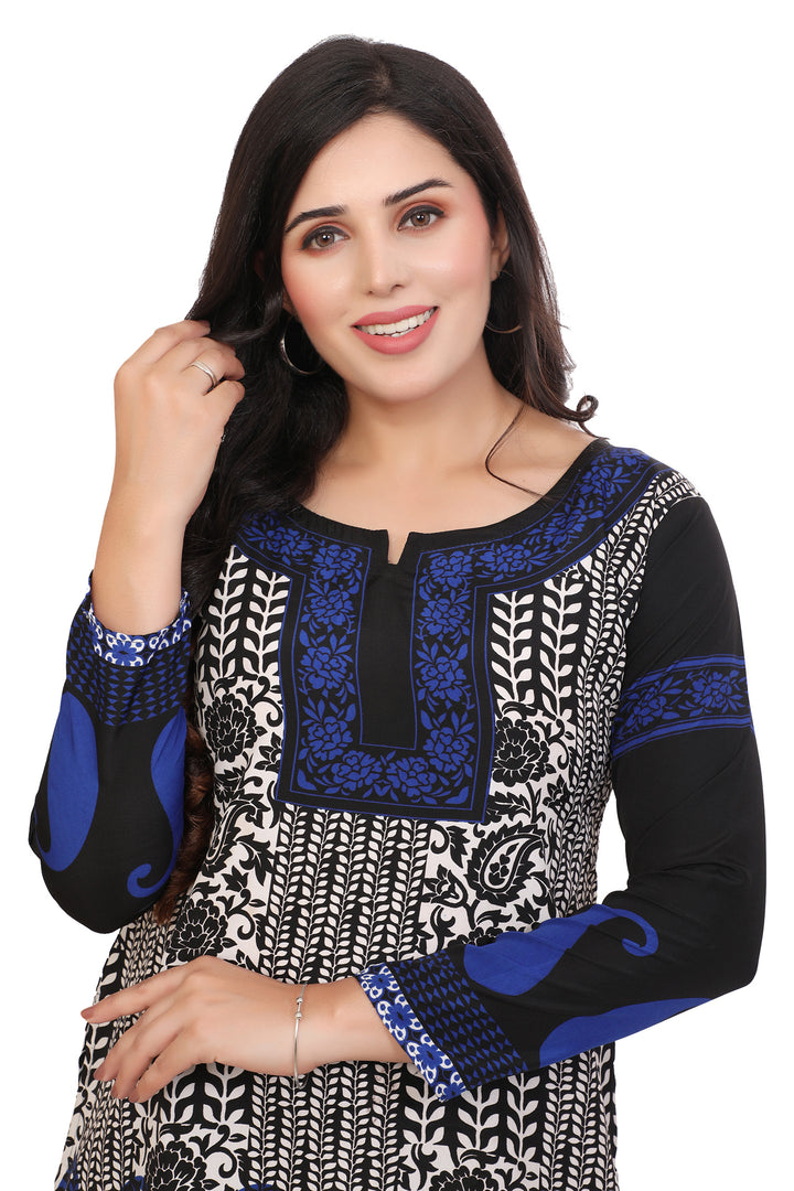 Shop Short Kurtis for Women Online Elegant Black Ethnic Tops