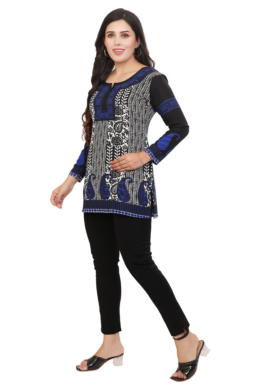 Black-Blue Kurti