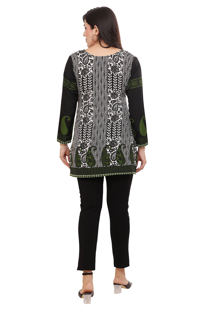Black-Green Kurti