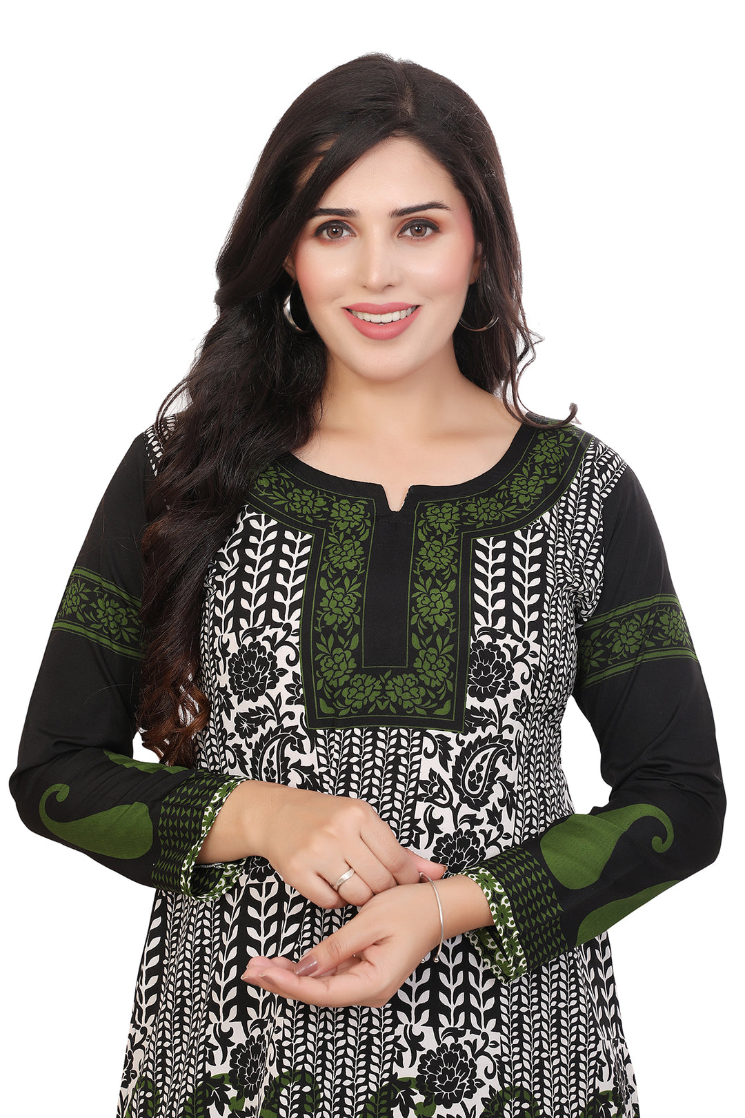 Short Kurtis for Women Online Elegant Black Tunic Tops from India
