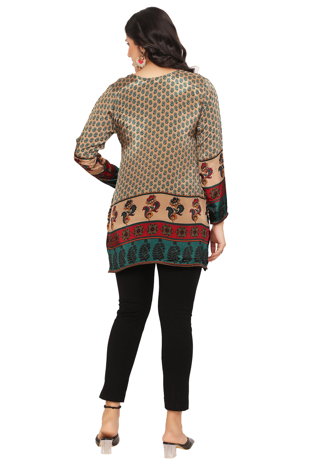 Green short kurti