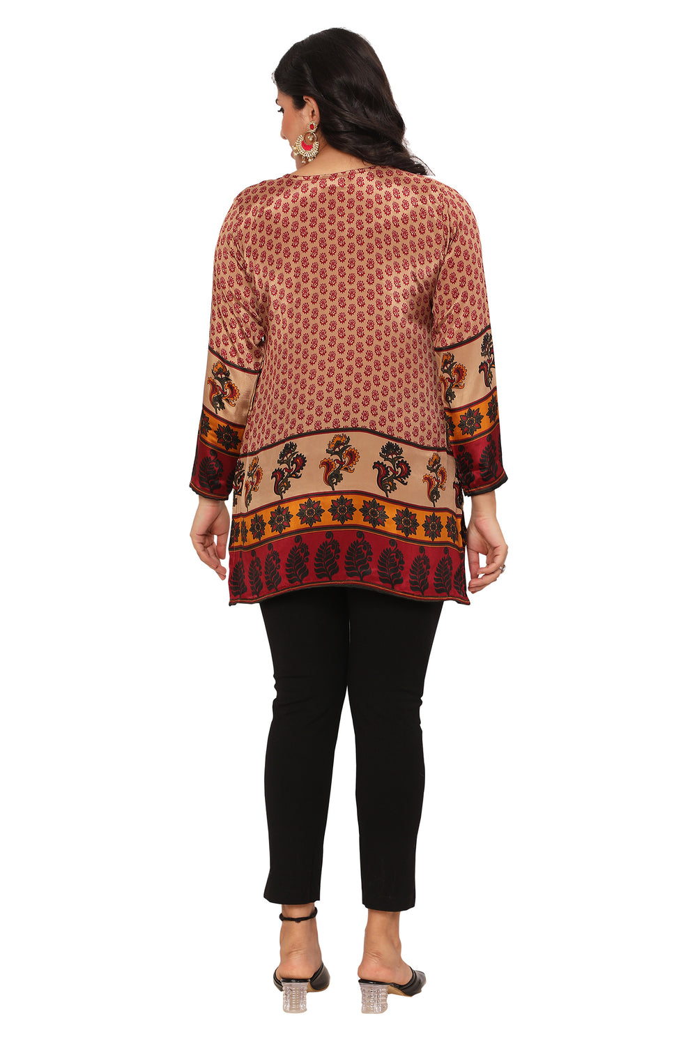 maroon short kurti