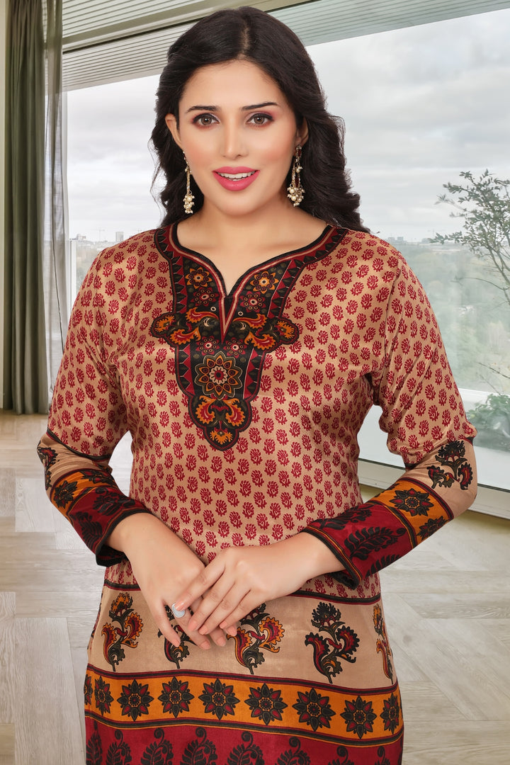 Elegant Indian Kurtis Ethnic Wear for Women (Maroon)