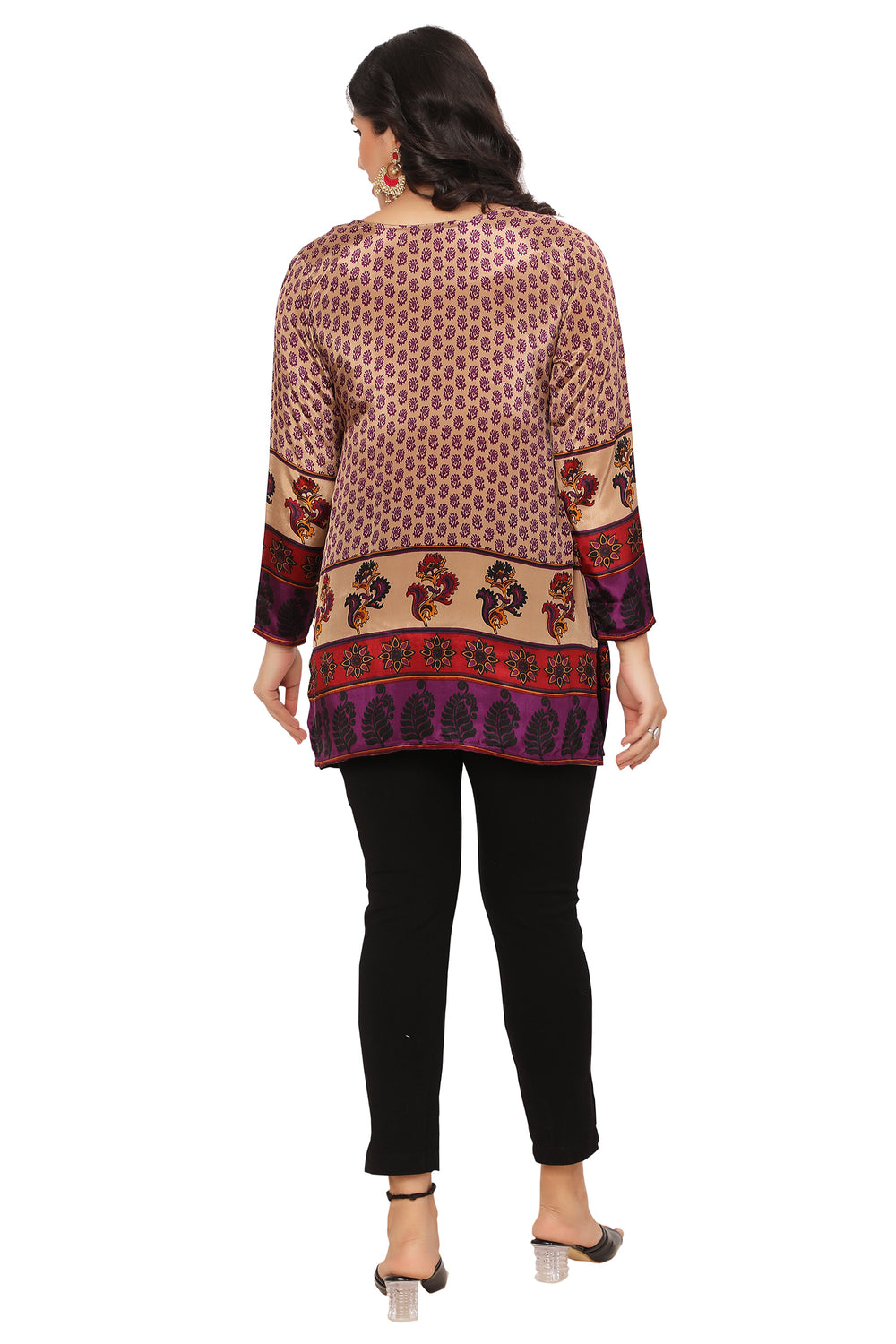 Purple kurta for women