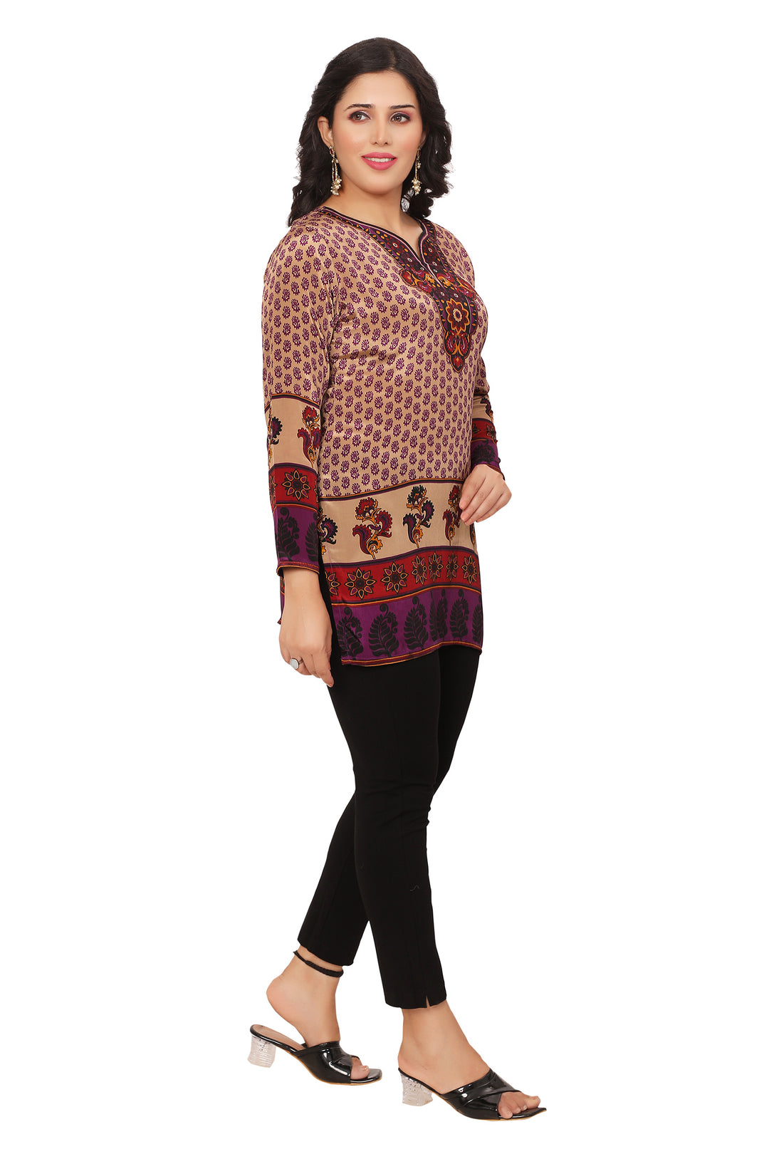 Purple kurta for women
