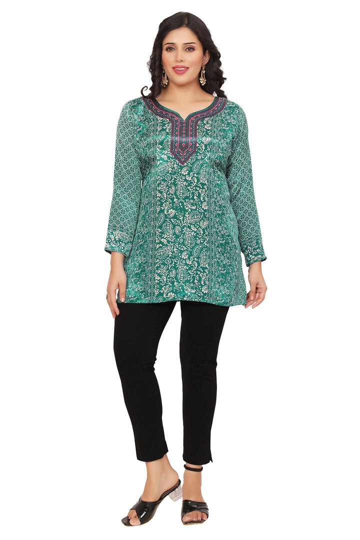 Green kurti for party wear