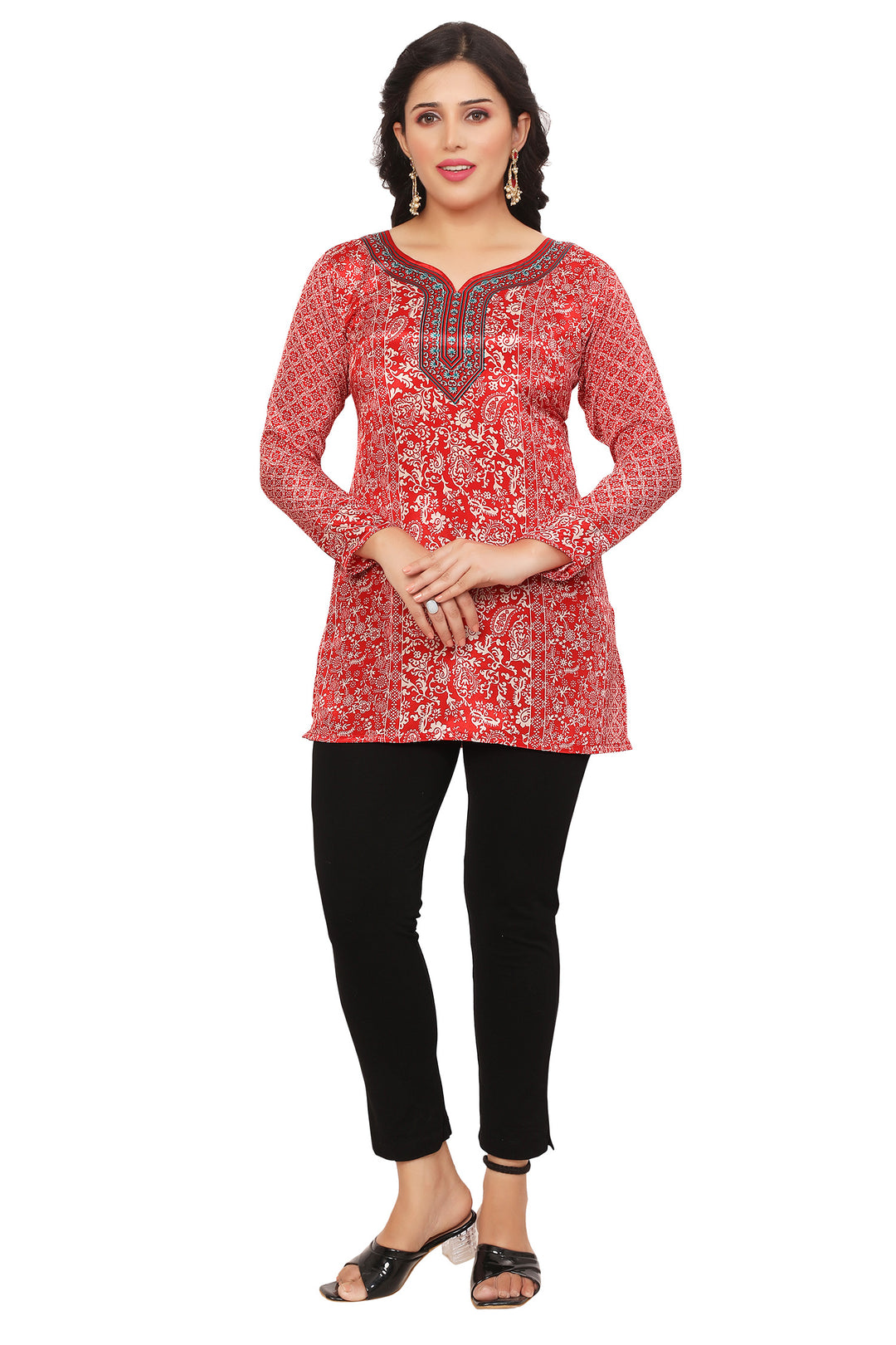 Red kurti for party wear