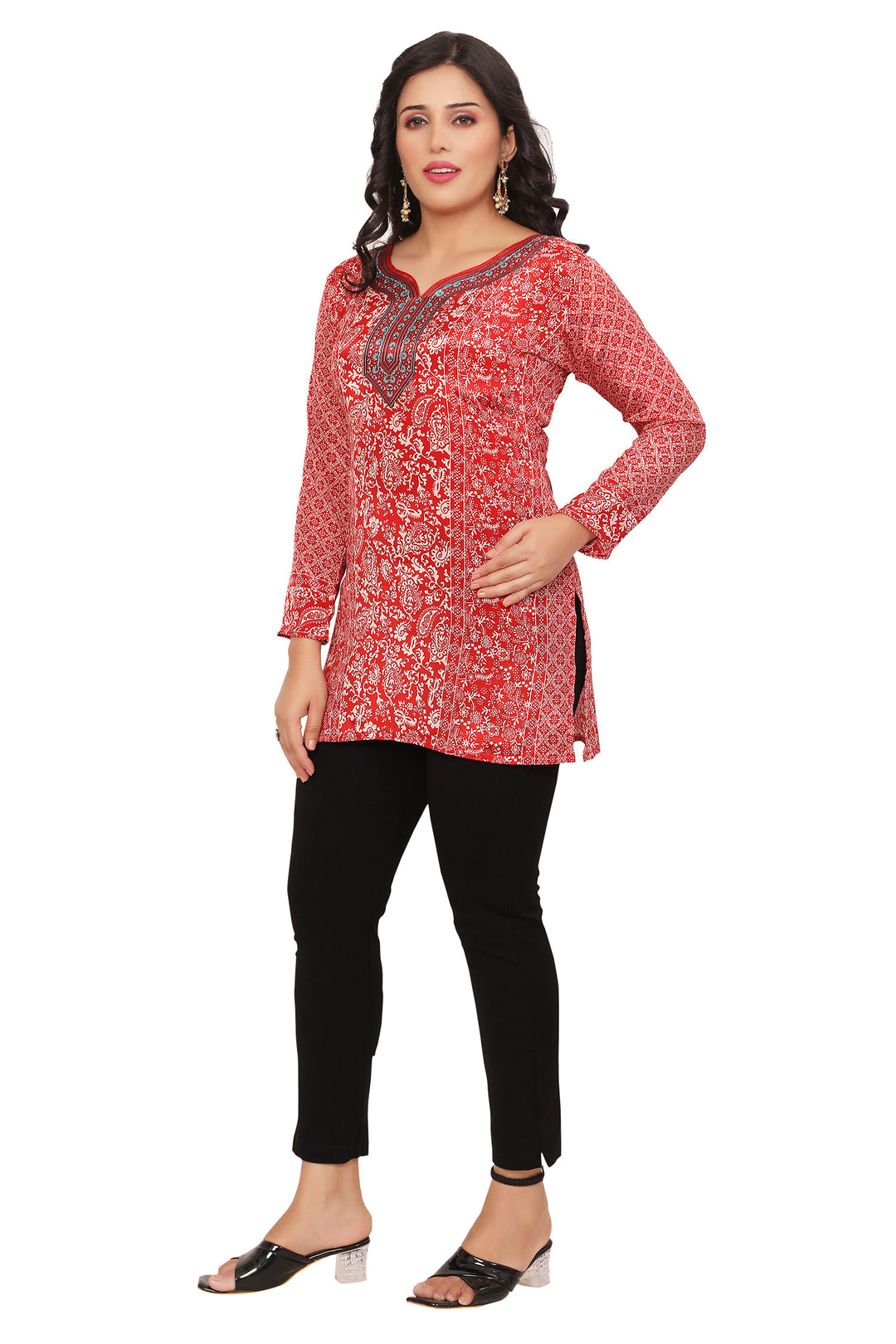 Red kurti for party wear