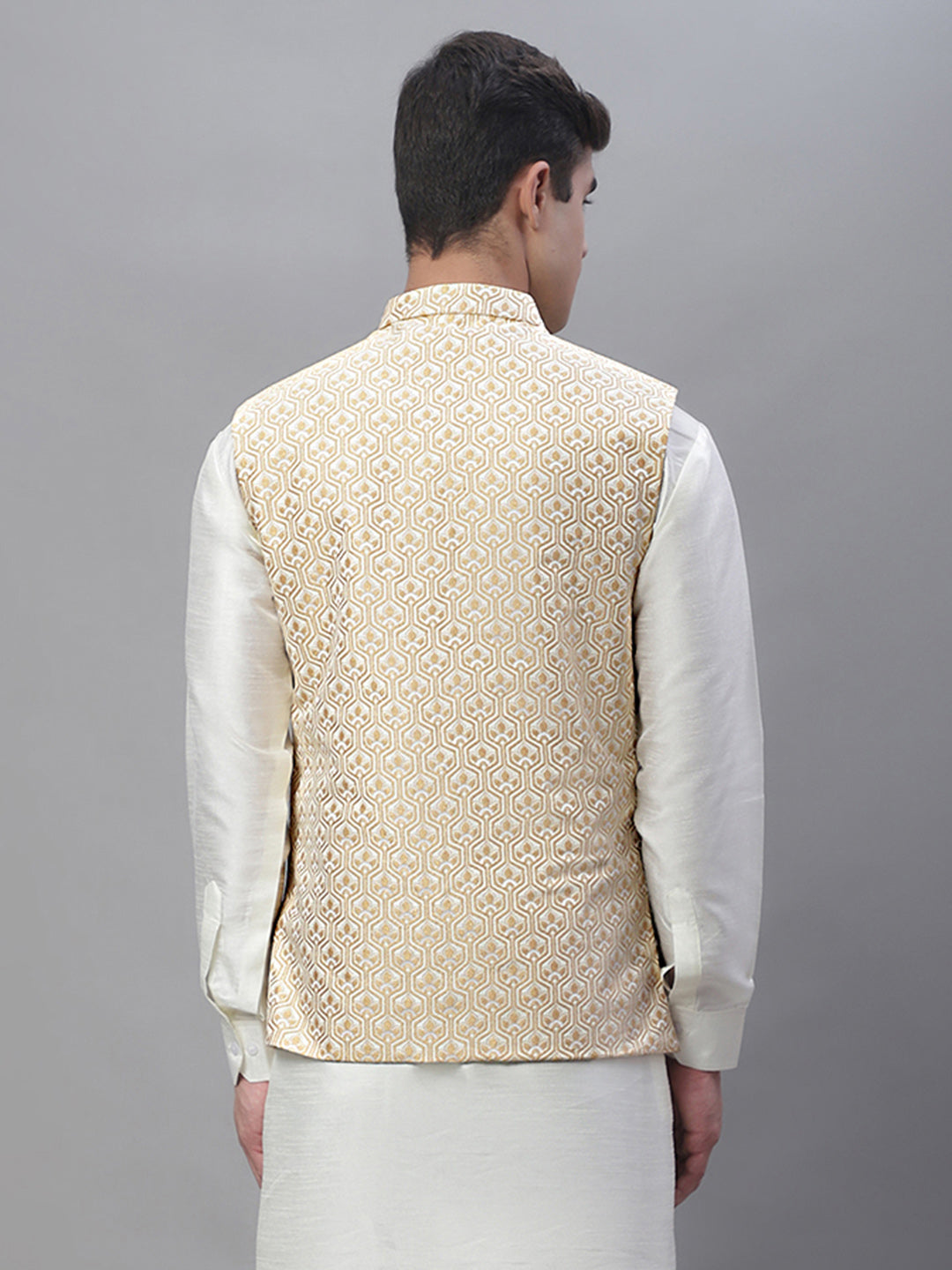 Cream Indian Waistcoat for men