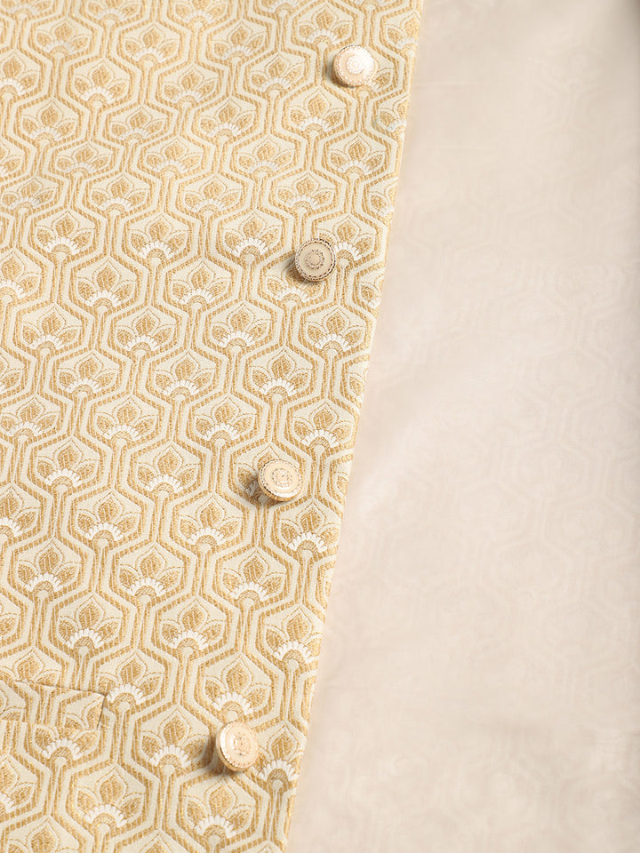 Cream Indian Waistcoat for Men