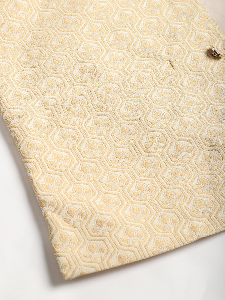Cream Indian Waistcoat for Men