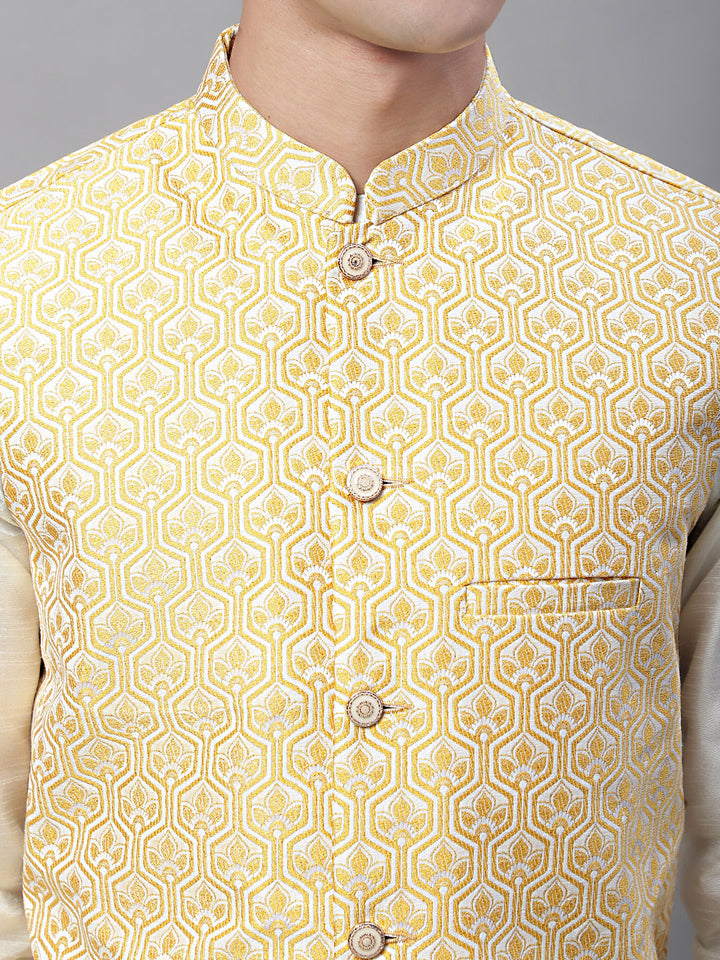 Gold Indian Waistcoat for Men