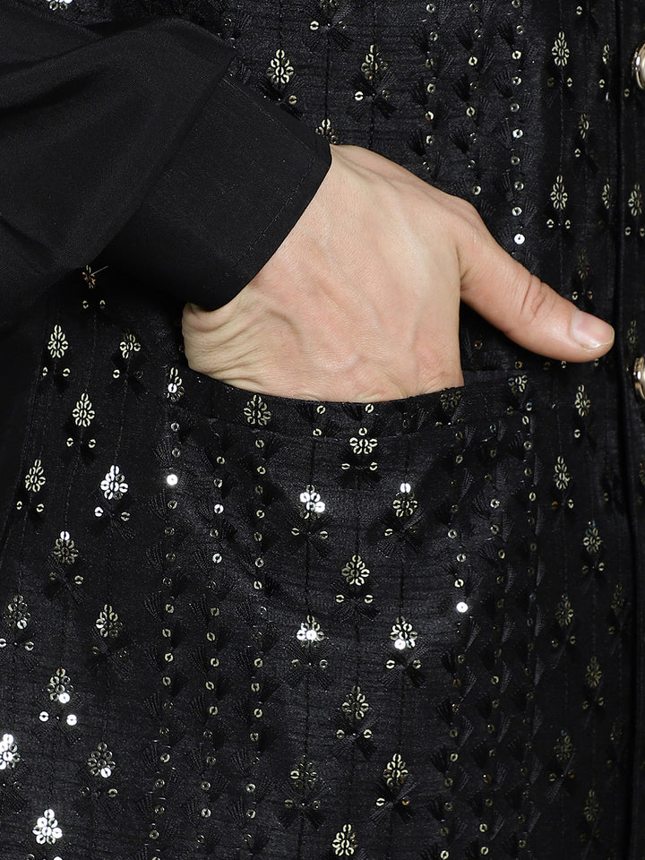 Black Nehru Jacket for Men