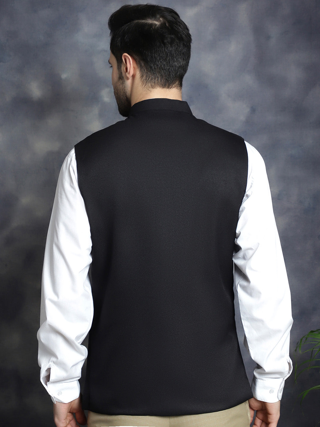 Black Nehru Jacket for men