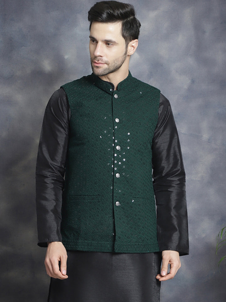 Olive Indian Vest for men