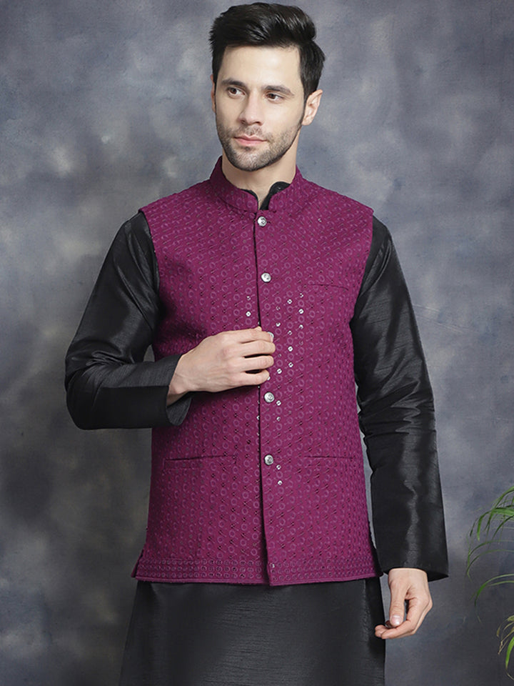 Purple Indian Vest for men