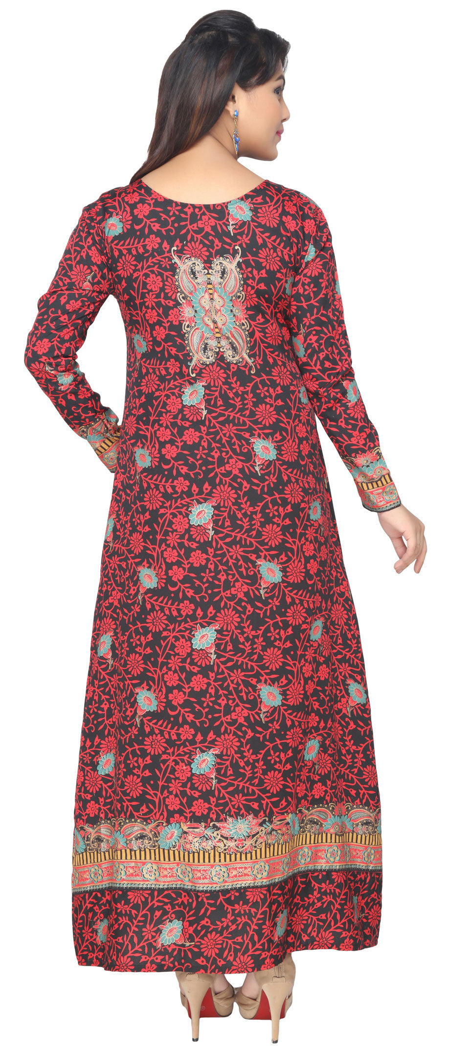 Printed Evening Caftan Womens Long Dress Abayas Maple Clothing Inc. Printed Evening Caftan Womens Long Dress Abayas Maple Clothing Inc.