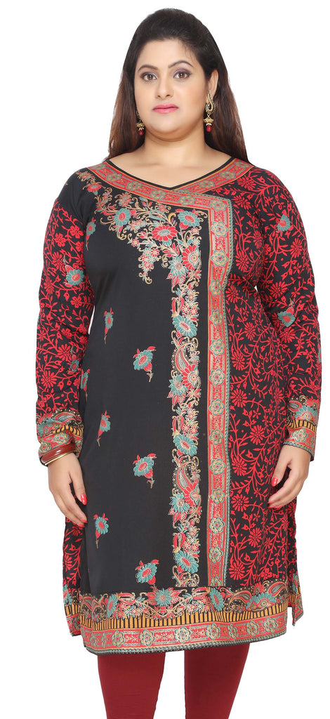 India Tunic Long Top Kurti Womens Plus Size Indian Clothes – Maple