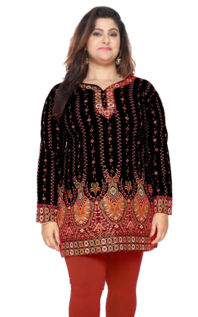 India Tunic Top Kurti Womens Printed Plus Size Indian Clothes – Maple  Clothing Inc.