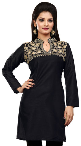 Buy Indian Women Designer Kurta Kurti Bollywood Tunic Ethnic Pakistani Top  Crepe Kurtis Dress Tunics Cotton Tops Blouse Style Long Silk (XXL) Online  at desertcartINDIA