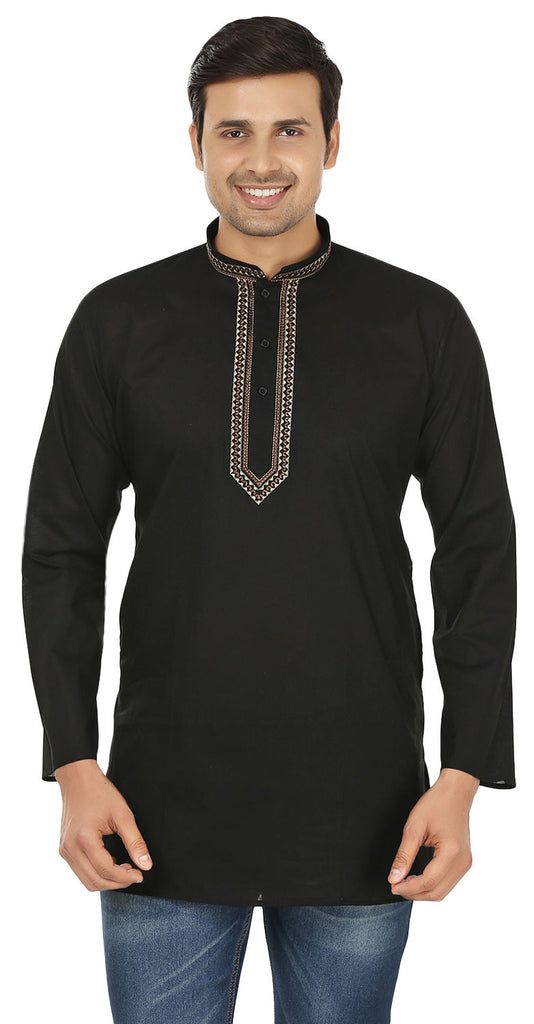 indian dress shirt Lakkar Haveli Men's indian traditional Shirt Kurta Wedding party Wear Big Tall Dark blue Silk (X-Large) at Amazon Men's Clothing store